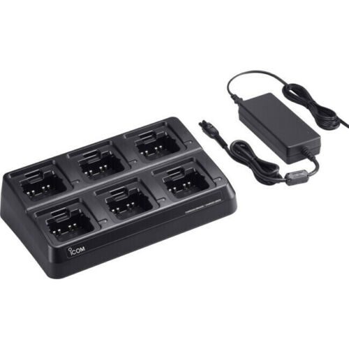 ICOM 6 WAY RAPID CHARGER INCLUDES 6XAD130 CHARGER ADAPTOR & BC157S AC ADAPTOR, SUIT IC-41PRO