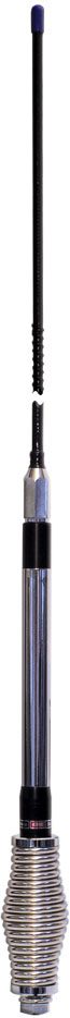 GME Antenna AE4018K1 UHF 477MHz H/ Duty Elev Fd Base & Spring Blk F/G Colinear(6.6dBi Gain)