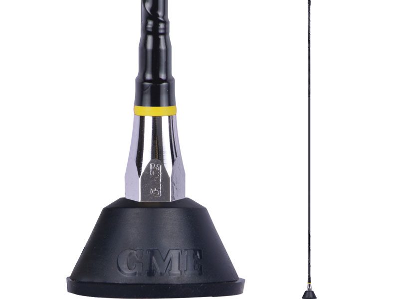 GME Antenna 1m AM/FM Fibreglass Aerial With Base Lead & Plug