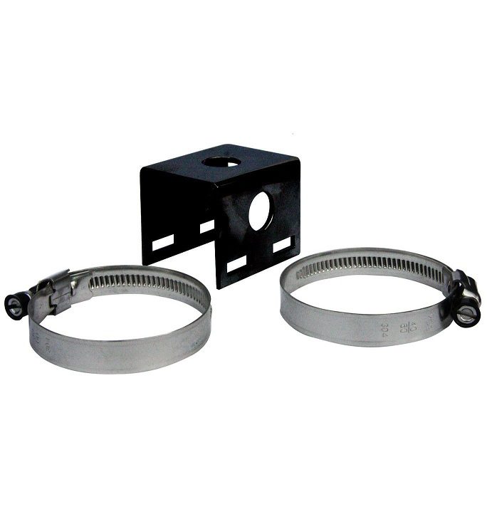 RFI Bullbar Mount Black Powder Coated with Dual S/S Hose Clamps