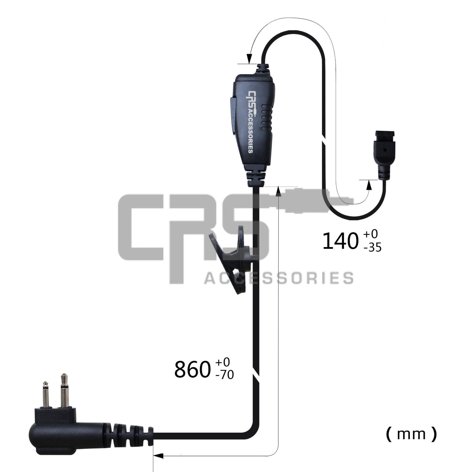 CRS 1 Wire Harness with Inline PTT/MIC to suit Kenwood Multipin CRS 1 Wire Harness with Inline PTT/MIC to suit Kenwood Multipin