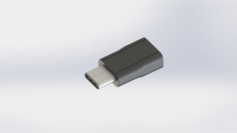 Bury ELKA USB-C Male to Micro USB-B Female Adapter