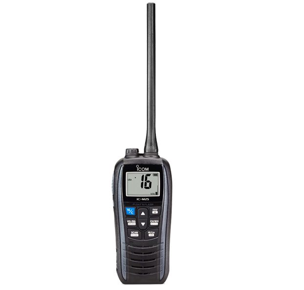 Icom IC-M25Euro 5W VHF Waterproof Floating Radio (Metallic Grey)