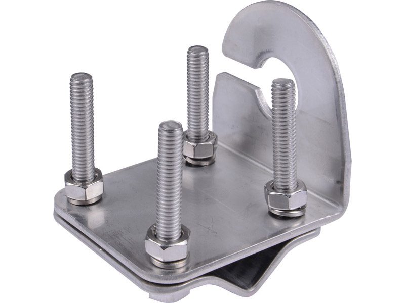GME Antenna Mounting Bracket MB411SS 2.5mm Stainless Steel Mirror Mount- with cable slot