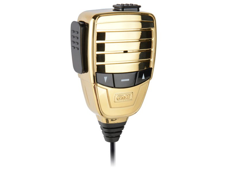 GME Microphone MC553G Premium Metal Chassis, Polished Plated Casing, Colour, Gold with Magnetic Mount suit TX3510, TX3520 & TX4500