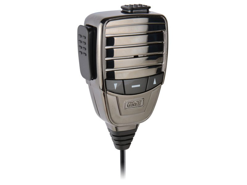 GME Microphone MC553P Premium Metal Chassis, Polished Plated Casing, Colour, Platinum with Magnetic Mount suit TX3510, TX3520 & TX4500