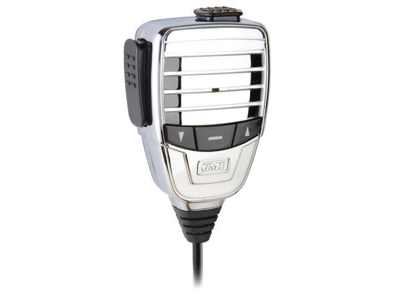 GME Microphone MC553S Premium Metal Chassis, Polished Plated Casing, Colour, Silver with Magnetic Mount suit TX3510, TX3520 & TX4500