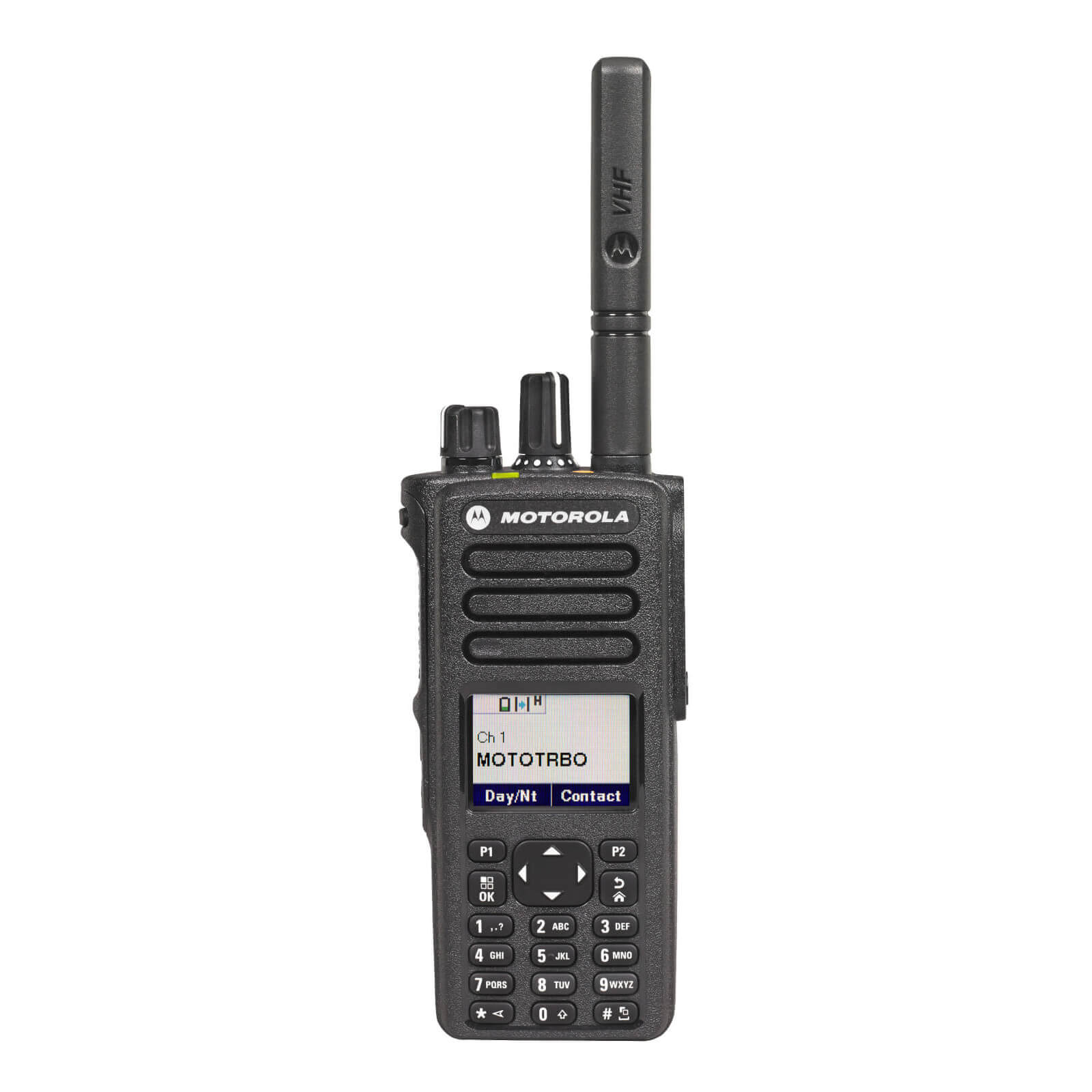 Motorola DP4800e Portable VHF 136-174MHz Keypad/display Inc Antenna, Standard Battery & Belt Clip