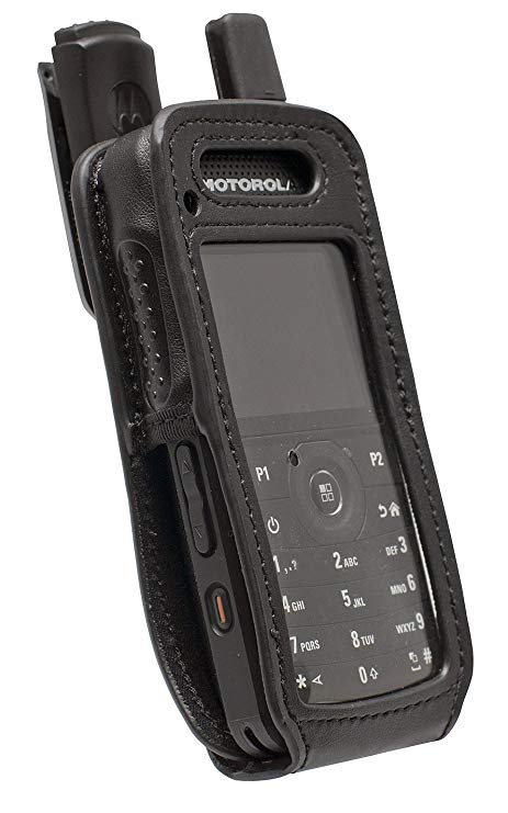 Motorola Carry Case, Soft Leather with 1.5″ Quick Release Swivel Belt Clip suit SL4010