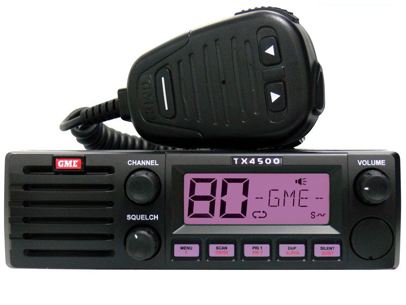 GME TX4500S DSP DIN size UHF radio with ScanSuite & MC553B Microphone