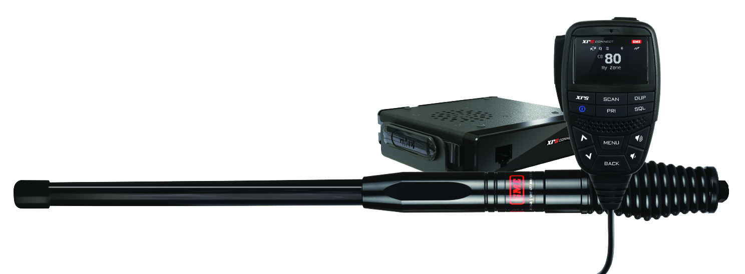 GME XRS-370C XRS Connect Compact Hideaway UHF CB Radio with AE4704B Antenna